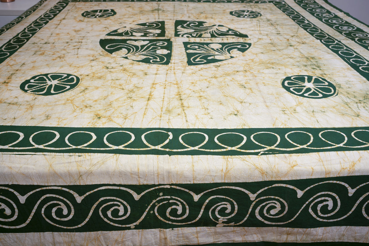 Crex Kalamkari Cotton Batik Bedsheet (Double)