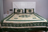 Crex Kalamkari Cotton Batik Bedsheet (Double)