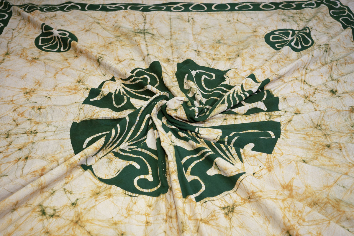 Crex Kalamkari Cotton Batik Bedsheet (Double)