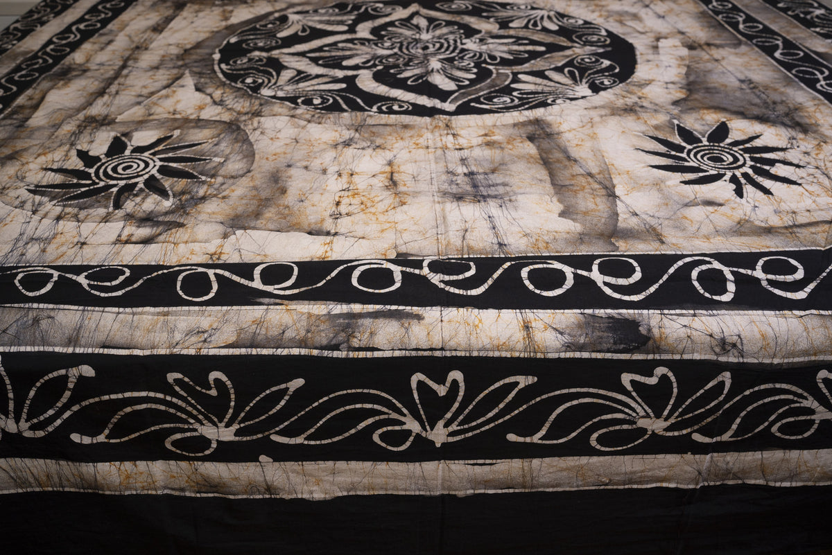 Crex Kalamkari Cotton Batik Bedsheet (Double)