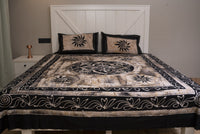 Crex Kalamkari Cotton Batik Bedsheet (Double)