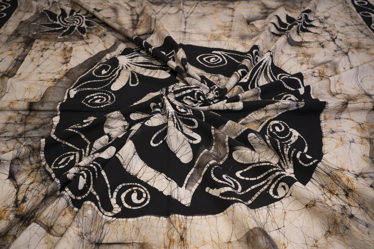 Crex Kalamkari Cotton Batik Bedsheet (Double)