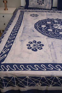 Crex Kalamkari Cotton Batik Bedsheet (Double)