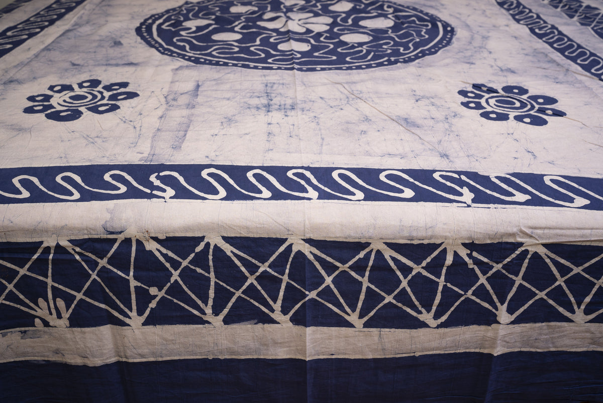 Crex Kalamkari Cotton Batik Bedsheet (Double)