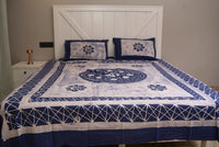 Crex Kalamkari Cotton Batik Bedsheet (Double)