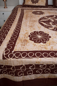 Crex Kalamkari Cotton Batik Bedsheet (Double)
