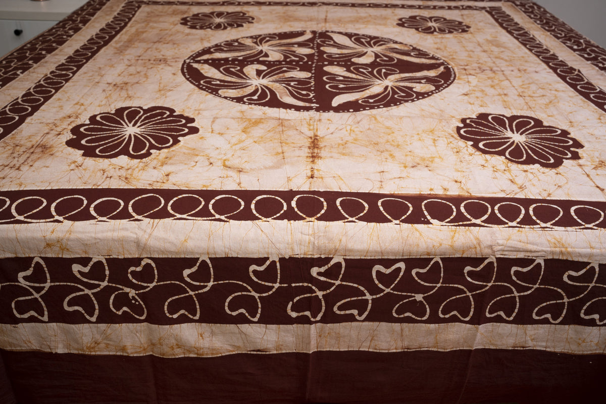 Crex Kalamkari Cotton Batik Bedsheet (Double)