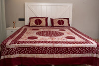 Crex Kalamkari Cotton Batik Bedsheet (Double)