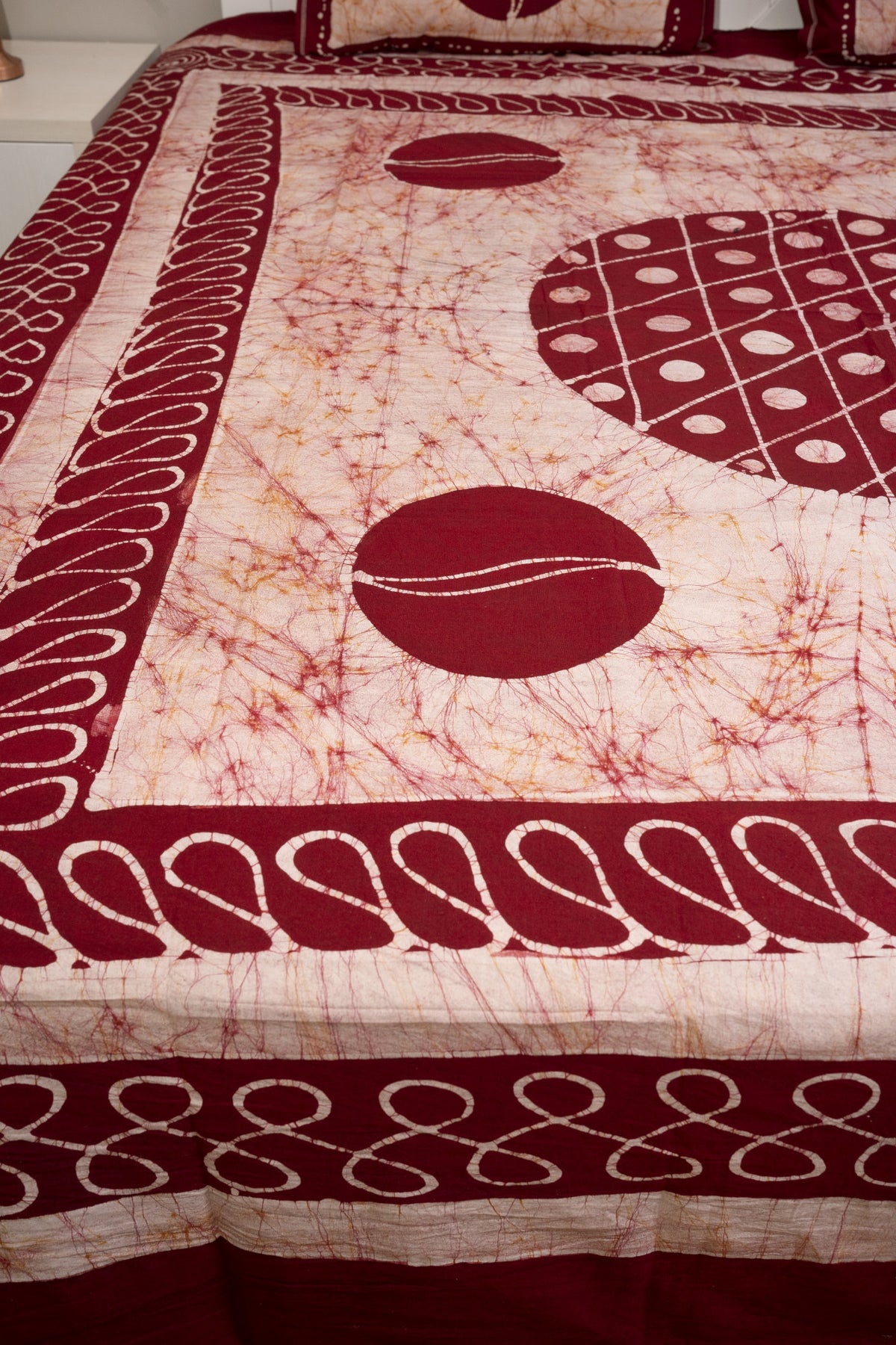 Crex Kalamkari Cotton Batik Bedsheet (Double)