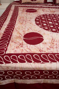 Crex Kalamkari Cotton Batik Bedsheet (Double)