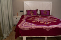 Designer Cotton Multicolor Batik Bedsheet (Double)