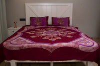 Designer Cotton Multicolor Batik Bedsheet (Double)