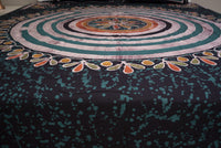 Designer Cotton Multicolor Batik Bedsheet (Double)