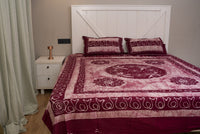Crex Kalamkari Cotton Batik Bedsheet (Double)
