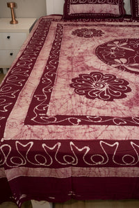 Crex Kalamkari Cotton Batik Bedsheet (Double)