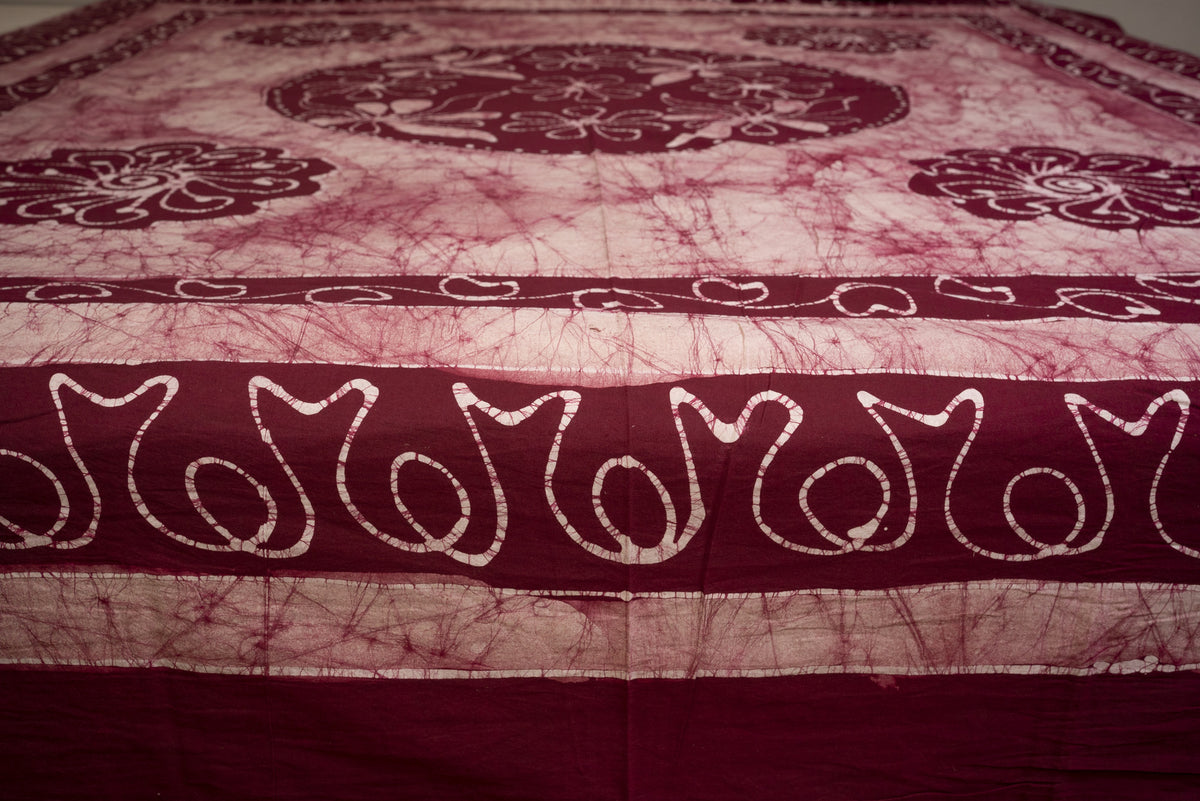 Crex Kalamkari Cotton Batik Bedsheet (Double)