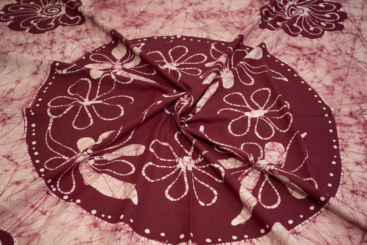Crex Kalamkari Cotton Batik Bedsheet (Double)