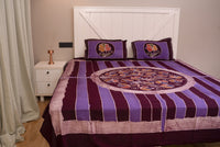 Designer Cotton Multicolor Batik Bedsheet (Double)