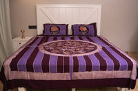 Designer Cotton Multicolor Batik Bedsheet (Double)