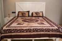 Crex Kalamkari Cotton Batik Bedsheet (Double)