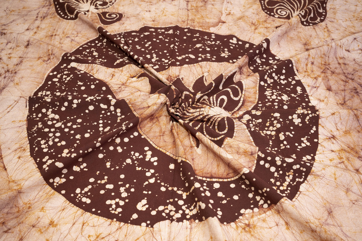 Crex Kalamkari Cotton Batik Bedsheet (Double)