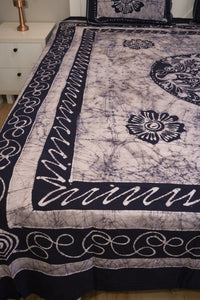 Crex Kalamkari Cotton Batik Bedsheet (Double)