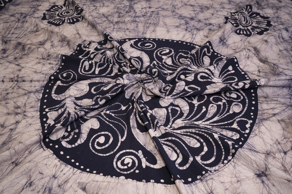 Crex Kalamkari Cotton Batik Bedsheet (Double)