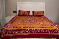 Crex Kalamkari Cotton Batik Bedsheet (Double)