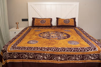 Crex Kalamkari Cotton Batik Bedsheet (Double)
