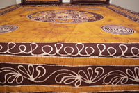 Crex Kalamkari Cotton Batik Bedsheet (Double)