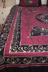 Crex Kalamkari Cotton Batik Bedsheet (Double)
