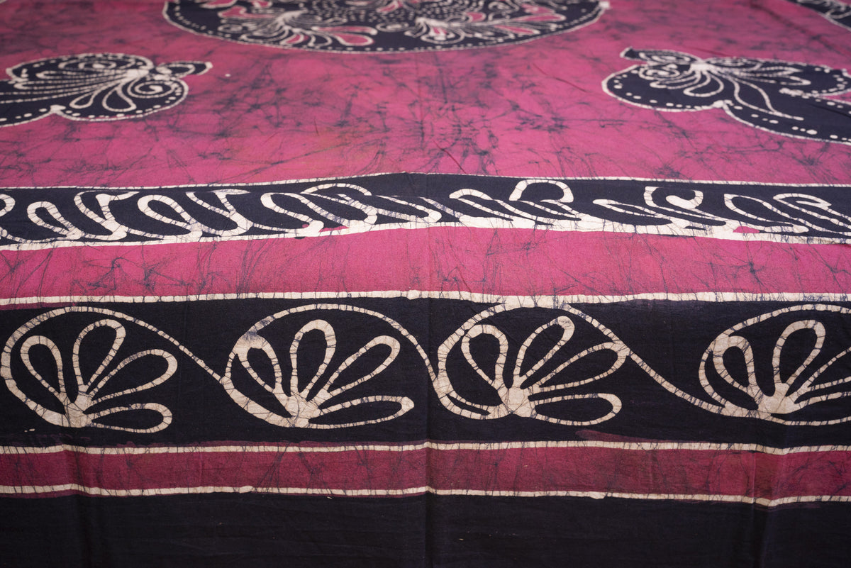 Crex Kalamkari Cotton Batik Bedsheet (Double)