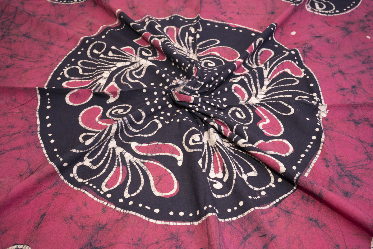 Crex Kalamkari Cotton Batik Bedsheet (Double)