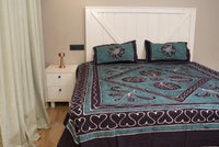 Crex Kalamkari Cotton Batik Bedsheet (Double)