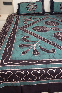 Crex Kalamkari Cotton Batik Bedsheet (Double)