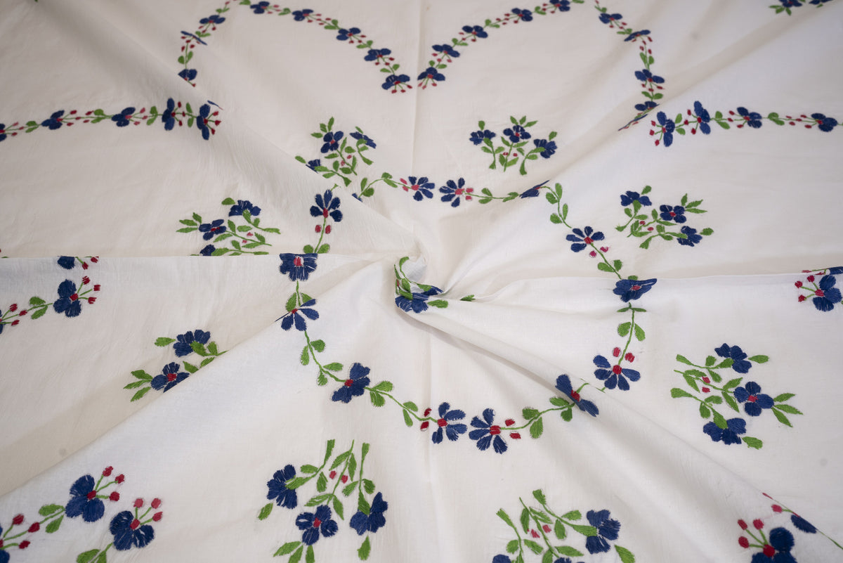 Cotton Ari Kantha Double Bedsheet