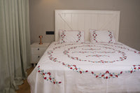 Cotton Ari Kantha Double Bedsheet