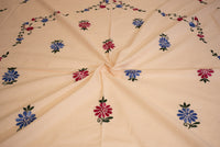 Cotton Ari Kantha Double Bedsheet