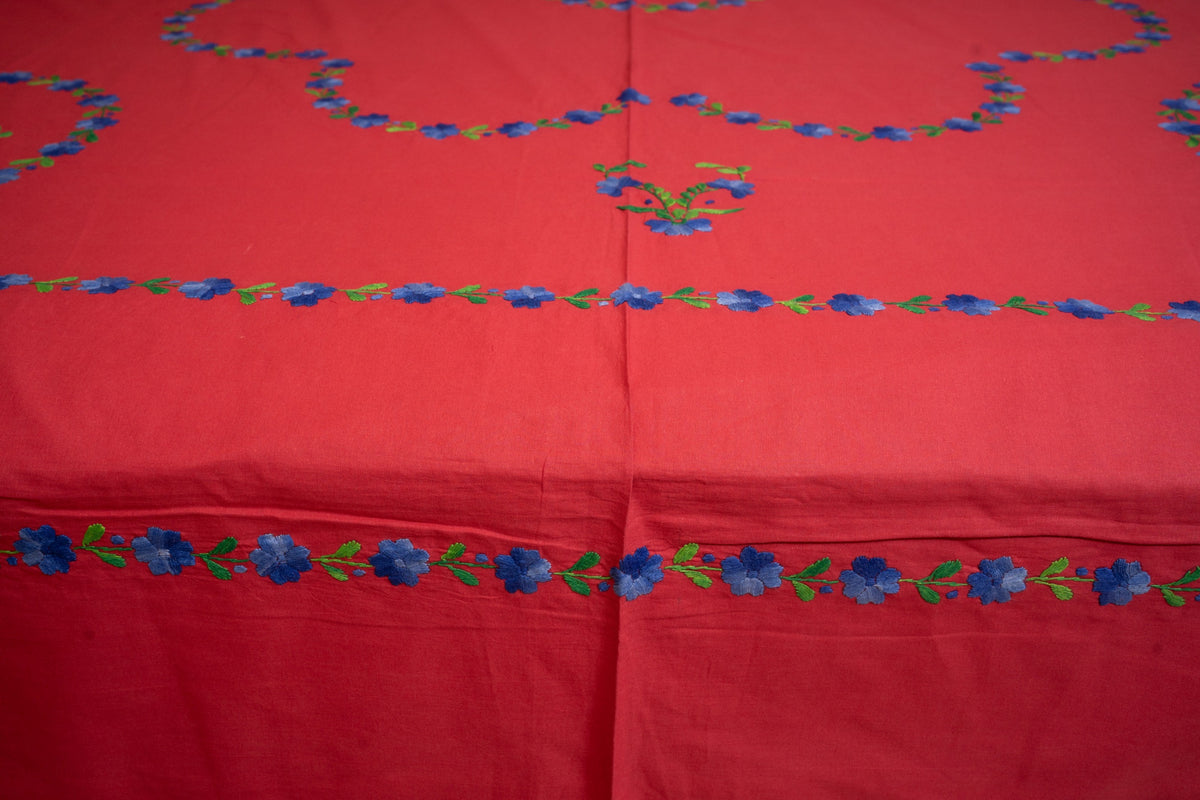 Cotton Ari Kantha Double Bedsheet