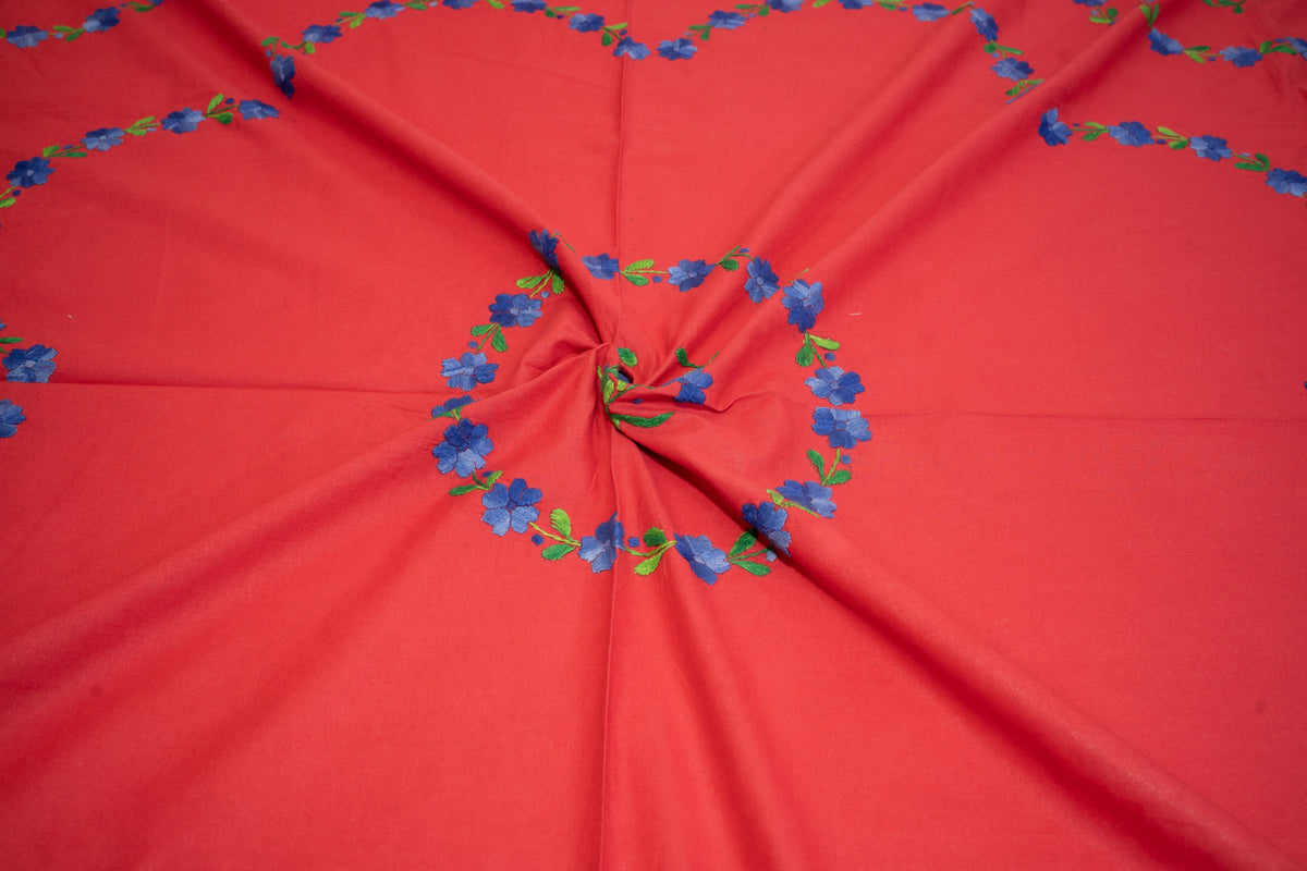 Cotton Ari Kantha Double Bedsheet