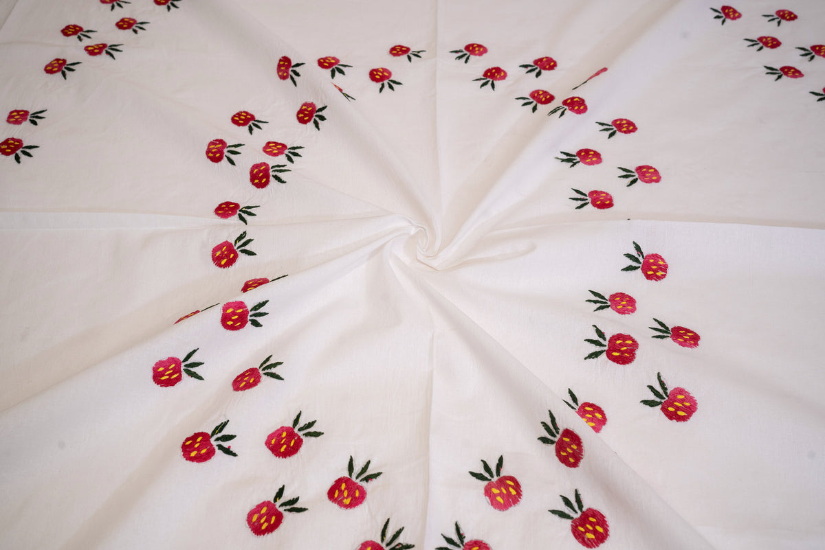 Cotton Ari Kantha Double Bedsheet