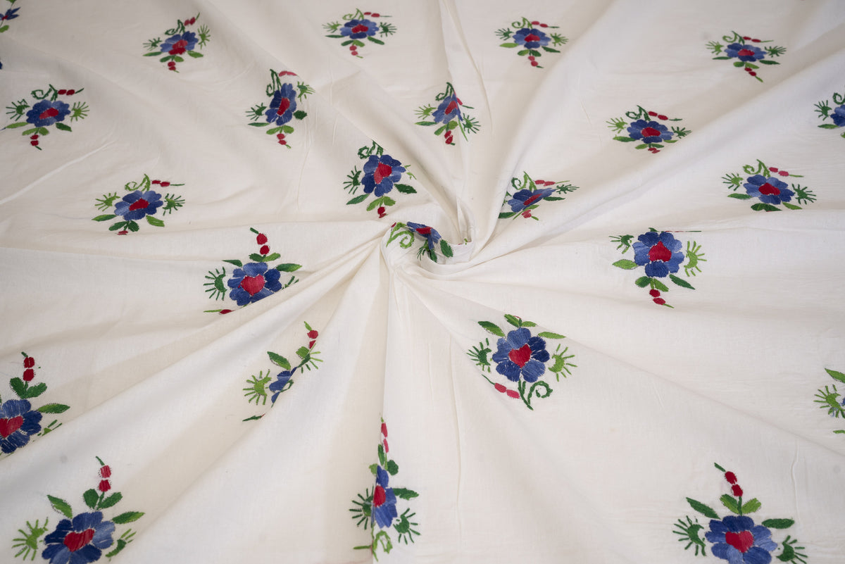 Cotton Ari Kantha Double Bedsheet