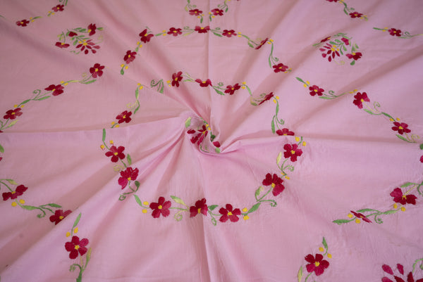 Cotton Ari Kantha Double Bedsheet