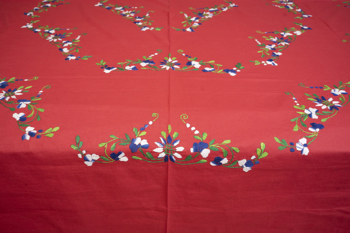 Cotton Ari Kantha Double Bedsheet