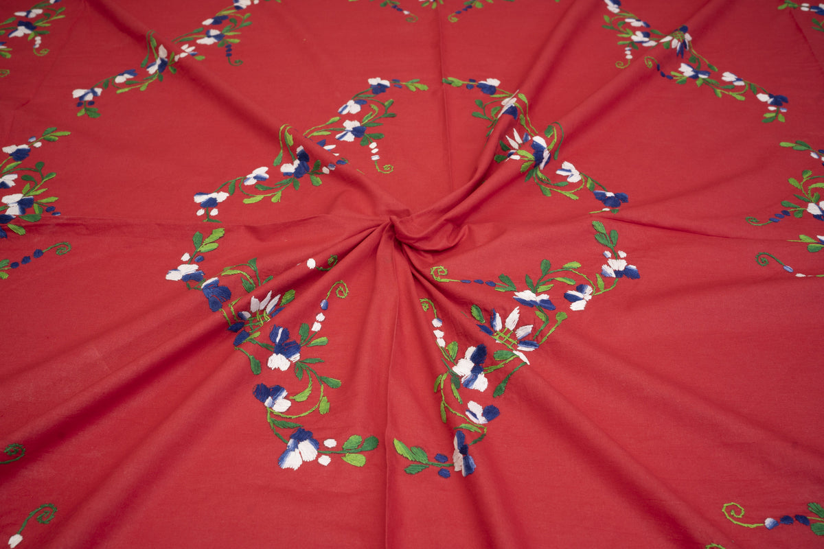 Cotton Ari Kantha Double Bedsheet
