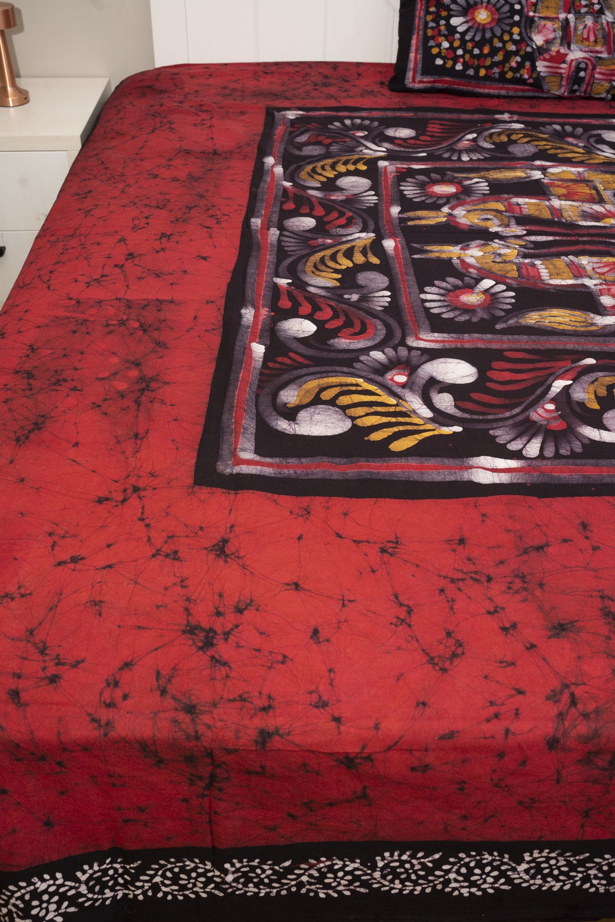 Cotton Handwork Batik Bedsheet (Double)