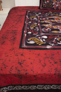 Cotton Handwork Batik Bedsheet (Double)