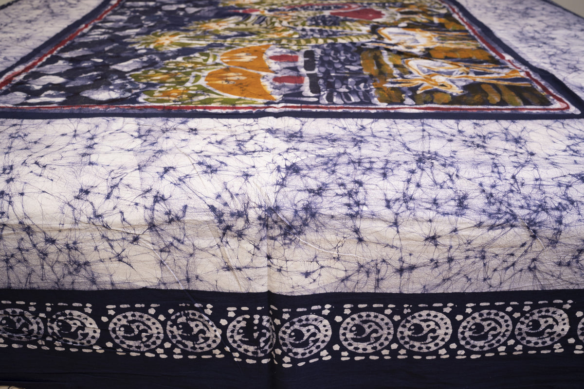 Cotton Handwork Batik Bedsheet (Double)