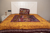 Cotton Handwork Batik Bedsheet ( Double)