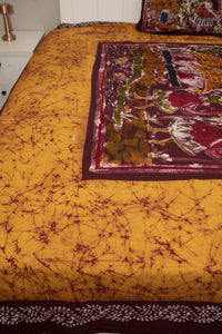 Cotton Handwork Batik Bedsheet ( Double)
